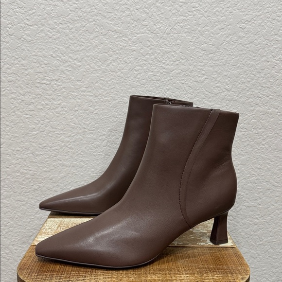 Naturalizer Deesha Chocolate Leather Boots Size 10.5 - Picture 5 of 8